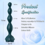 Rose Sex Toy Anal Beads,Vibrating Butt Plug With 9 Modes,Prostate Massager For Women & Men,Waterproof Silicone Rose Toy Sex Stimulator For Adult (Navy Blue)