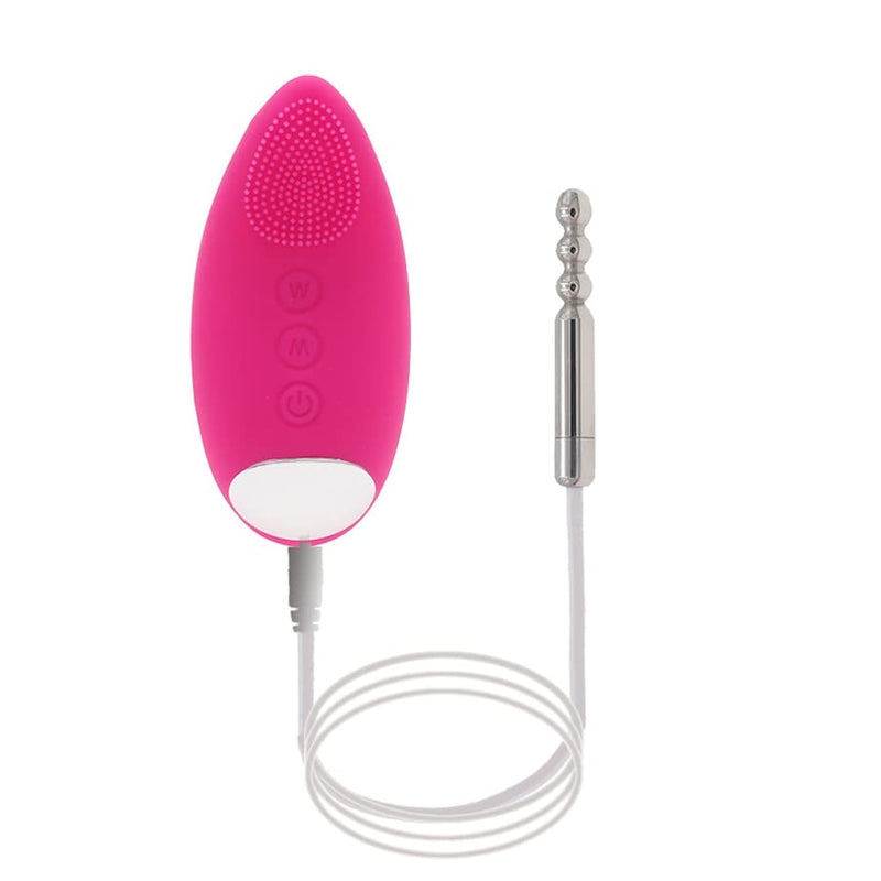 Sex Toys 10 Frequency Vibrating Urethral Dilator Usb Charging Shock Absorber Urethral Sounds Stainless Steel Plug Penis Ring Dilator Adult For Couples(Pink)