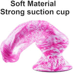 3 Pcs Silicone Animal Dog Knot Dildos Set (7'' 8'' 10''), Thick Big Wolf G-Spot Dildo Suction Cup Anal Training Set, Fantasy Canine Anal Plug Prostate Penis Dildo Strap On Sex Toy For Women Men Pink