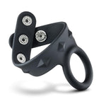 Performance Vs6 Silicone C Ring & Ball Strap - Puria Platinum Cured Silicone - Pure Stainless Steel 3 Position Quick Nickel Free Snaps - Harder Erections. Last Longer - Sex Toy For Men