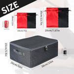 Locking Storage Box For Sex Toys | Portable Ditty Travel Box | Discreet Adult Toy Organizer Case With Combination Lock & Drawstring Bags (Dark Grey, 15" X 10" X 5.9" (38X26X15 Cm))