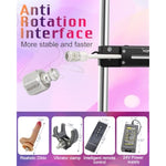 Sex Machine With Remote Control Super Silent Ultra Adjustable Anti-Rotation System 30Db Love Machine With Free Dildo And Vibrator Clamp Speed Adjustable Stroke 3Cm-9Cm (Remote For Women)