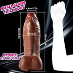 11.8 Inch Huge Giant Dildo Realistic,3.5 '' Diameter Thick Dildo Brown With Strong Suction Cup, Bbc Adult Toys & Games For Men Women Gay