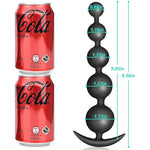 Silicone Anal Beads Butt Plug-Flexible Anal Chain Sex Toys With Different Size Anal Balls Prostate Massage Anal Trainer Anal Plug For Men Women Couples Anus Dilator Anal Bead Dildo Anal Toys (5 Balls)