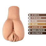 Amanda'S Lusty Bottom - 2 Pound Soft Realistic Ass & Pussy Stroker - Ribbed Dual Hole Vaginal Male Masturbator With Remote Vibrator For Intense Pleasure - Sex Toy For Men - Latin