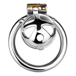 Stainless Steel Cutout Chastity Cage With Invisible Concealed Lock And Key For Men, Anti Escape Penis Cage Adult Sm Restraints Sex Toy Game, Cock Cage For Everyday Wear, Home And Office (S,45Mm)