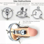 Metal Anal Expander Adjustable Anal Dilator,Adjustable Butt Anal Plug Personal Wand Massager With Bdsm Sm Anal Sex Toys For Men Women Adult Sex Toys & Games