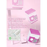Piggy Bank For Girls Boys Large Electronic Money Coin Banks With Password Protection, Automatic Paper Money Scroll Saving Box, Great Gift For Kids (Pink-White)