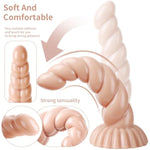 Realistic Monster Dildo Butt Plug - 7.08" Shaped Anal Plug Dildo With Strong Suction Cup, Huge Thick Butt Plug For Women Men, Anal Dilator Prostate Massager Anal Sex Toy