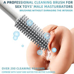 Male Masturbators Cleaning Brush?Large Sex Toy Cleaner, Sex Doll Care Kits Male?Toy Cleaning Kit for Adult Pocket Pussy Vagina Anal Long Handle with Silicone Brush Head, Does not Damage Toys