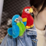Magnetic Shoulder Parrot Plush Halloween Pirate Party Parrot Toy Accessories Parrot Stuffed Animal Plush Toy Birthday And Christmas Party Gift For Boys And Girls,Blue