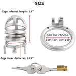 Stainless Steel Men'S Chastity Device For The Best Men Companion J0650 50Mm