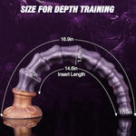 17In Extra Long Dildo Large Anal Beads Big Monster Dildo Fantasy Toy, Huge Butt Plug Anal Snake Thick Knot Horse Dildo, Long Anal Dildo Stretcher Giant Silicone Xl Buttplug For Men Women Gay Couple