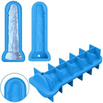 Sex Anal Plug Shaped Ice Cubes And Ice Cube Mold Penis Ice Cube Mold Silicone For Adults Dildo Classici Dildo Anal Plug Anali (Blue Analplug And Dildo)