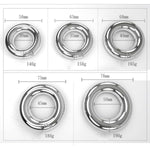 Male Penis Cock Ring Delay Head Glans Ring Stainless Steel Scrotum Ball Stretcher Weights Adult Sex Toys (Magnetic 35Mm Bold)