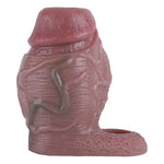 Male Silicone Cock Sleeve Extension Penis Ring Reusable Condom Soft Textured Thick Penis Realistic Dildo for G-Spot and Anal Stimulation