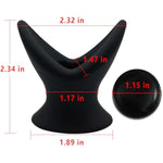 Silicone Anal Butt Plugs:Hollow Tunnel Anal Plug Anal Trainer Black Anal Training Anal Sex Toys For Men Women Couples Soft Anus Dilator Anal Sex Trainer V-Shape Bdsm Toys Anal Toys (S)