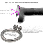 Ergonomic Design Chastity Device Male Chastity Device Stainless Steel Cock Cage Penis Ring Adult Game Sex Toy Chs163?1.97 Inch / 50Mm?