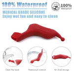 Finger Massager G Spot Vibrator - Mini Vibrator Clitoral Stimulator Nipple Sex Toys, Silicone Portable With 10 Modes Multi-Frequency Vibrator, Adult Sex Toys & Games For Men & Women, Couples - Red