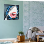 Wall Art Shark Building Blocks Set; A Wall Decor Set For Adults Who Love Creative Hobbies(2166 Pieces) Toys Gifts For Kid And Adult