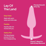 Hello Tush Pops - Butt Plug Training Set - 3 Sizes For All Levels Of Anal Play - Tapered Tip With Flared T-Base - Body-Safe Silicone, Adult Sex Toy For Men, Women And Couples