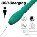 Vibrating Anal Beads Butt Plug,Anal Sex Toys With Adult Toy Prostate Massager,G Spot Vibrator Anal Plug With 10 Vibration Modes,Rechargeable Sex Stimulator For Men Women Couples Pleasure (Green)