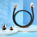 Stainless Steel Analplug Double-Ended Butt Plug Connection Hose With Four Replacement Anal Beads Adult Sm Sex Toys For Couples