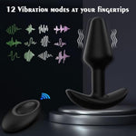 Chastity Cage And Beginner Friendly Vibrating Anal Plug With Remote Control And 12 Vibration Modes