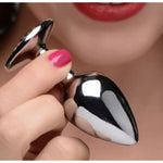 Small Heart Anal Plug Cute Anal Training Tools Pink Jewel Butt Plugs G Spot Anal Sex Toys For Beginner Adult Unisex Women Men Couple Sm Game Bedroom