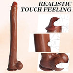 21.6 Inch Extra Long Dildo With Strong Suction Cup,Double Layers Flexible Realistic Dildo With Small Glans For Deepest Sex,Massive Huge Dildo Sex Toys For Women Men Gay