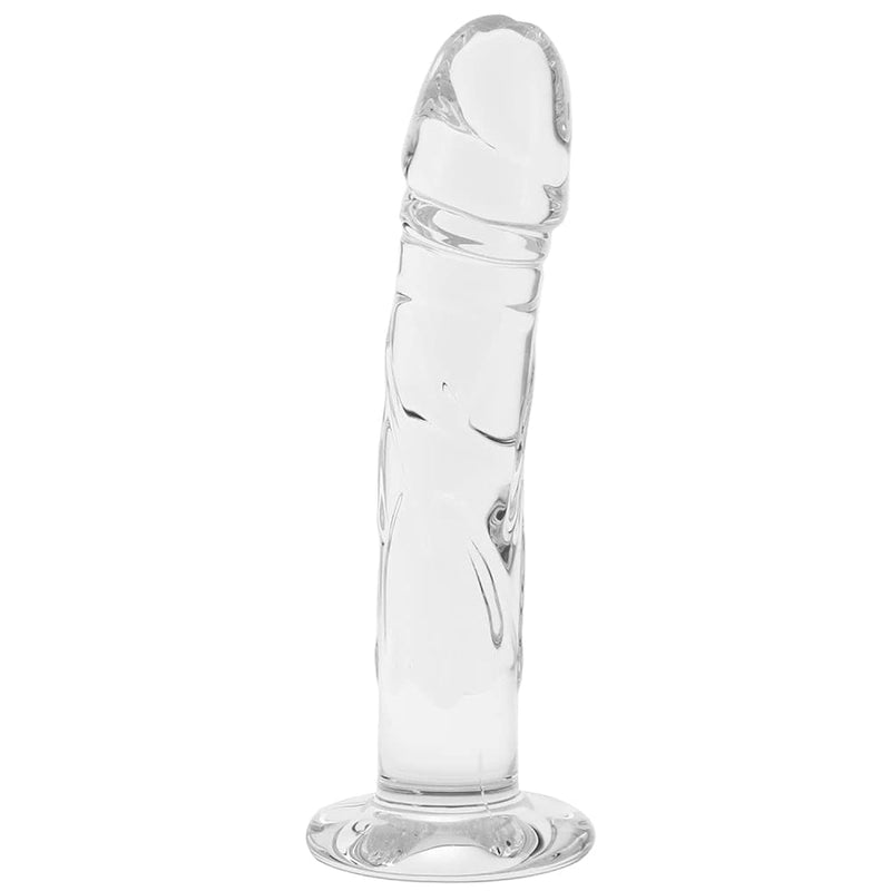 Blown 7" Realistic Glass Dildo With Lube 1Oz - Glass Dildo - Realistic Dildos- Personal Intimate Massager | Sex Toys