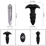 Anal Plug Sex Toys Vibrator- 3Pcs Silicone Anal Toys Butt Plug Training Kit With Remote Control 10 Frequency Vibration, Vibrating Anal Plug And Prostate Massager, Adult Sex Toys And Games