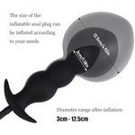 Inflatable Butt Plug Anal Beads Adult Toys For Women, Silicone Expand Anal Plug Anal Toys With Quick Release Valve, Anal Dildo Sex Machine For Adult Sex Toys & Games, Anal Sex Toys For Women Men