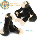 Chance The Chimpanzee - 14 Inch (With Hanging Arms Outstretched) Large Hanging Monkey Chimp Stuffed Animal Plush Ape
