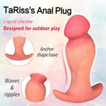 Silicone Realistic Dildo Anal Plug With Anchor Shape Base Design Soft Anal Dildo Butt Plug For Outdoor Anal Play Flexible Sex Toy For Men Women Couple M 4.92 Inch