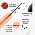 Sex Toys For Men Vibrating Urethra Stimulation With Beads Urethral Sound Waterproof Male Masturbator Usb 10 Vibration Modes Penis Plug Shaft Shocker Oh-Ot-275-B