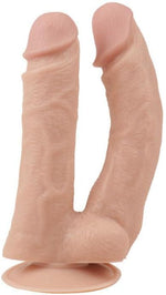 Double Ended Dildo Dual Penetration Double Dildo with Suction Cup, Anal Sex Toys Big Dildos with Lifelike Glans Veins, Double Sided Dildo Anal G-spot Massager for Women Lesbian