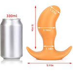 Super Soft Anal Plug, Flexible Liquid Silicone Butt Plug Prostate Massage G-Spot Dildo Anal Trainer Kit For Beginner Advanced Players (L)