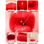 2In1 Realistic Japanese Pornstar Blowjob Masturbator For Male, Real Mouth Deep Throat Oral Sex With 3D Soft Tongue Textured Vaginal Stroker Pocket Sex Dolls Play Toys For Adult Men Pleasure