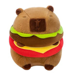 Capybara Plushie Stuffed Animal Toy, Stuffed Capybara Plush Toy, Birthday Xmas Gift For Kids (Hamburger)