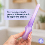 - Reusable Vaginal Cream Applicator for Women - Soft Medical-Grade Silicone, for Generic Estradiol, Estrace, and Premarin Vaginal Cream. Holds ~ 0.5g, Made in Maine, USA.