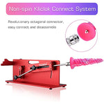 10.12" Silicone Spiral Dildo With Kliclok System For Premium Sex Machine, 9.06" Insertable Length, Max Circumference 7.36", Anal Sex Toy