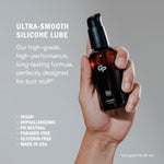 Ultra-Smooth Silicone Lube (4 Fl Oz) Long-Lasting Formula, Hypoallergenic And Fragrance-Free, No-Spill Locking Pump Cap, Made In Usa