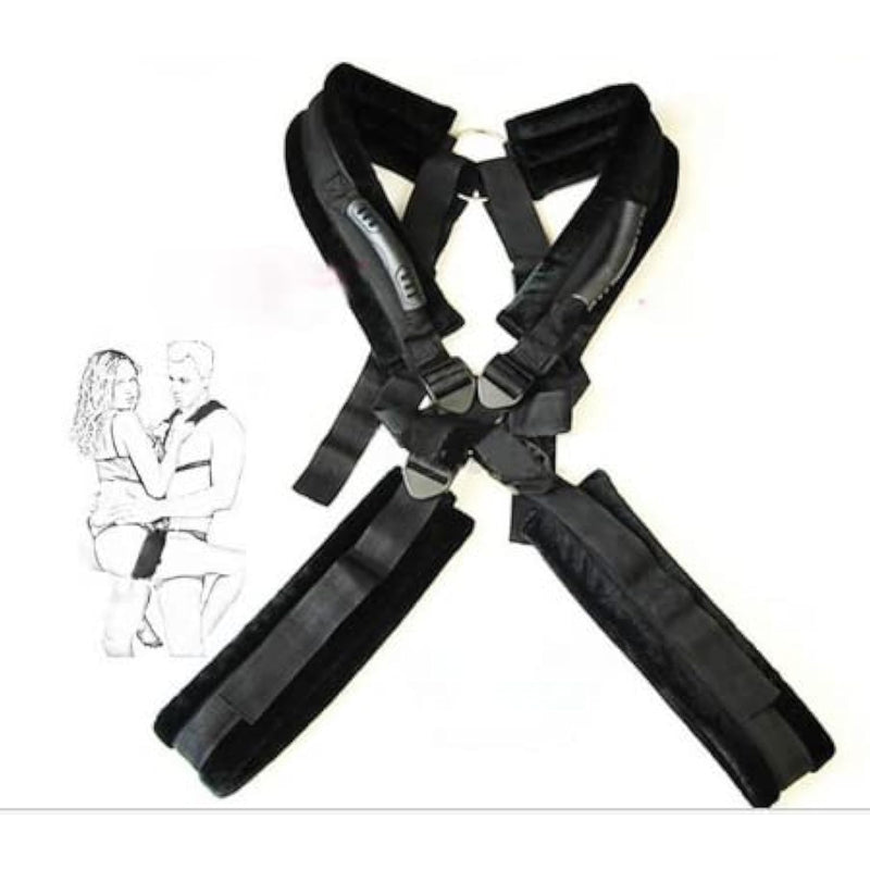 Double-Shoulder Swing Strap Couple Sex Auxiliary Belt Couple Sex Swing Body Swing Sex Game Adjustable Adult Swing Bondage Fun Belt Widens The Thickest And Most Comfortable