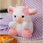 Cow Plush Toy, Plush Pillow Cow Toy, Palm Cows Plush Stuffed Animal Toy, Cartoon Cute Pink Cow Plush Toy, 7.8 Inches High