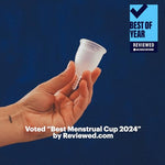 Menstrual Cup by AllMatters - Size A - Superior to Pads & Tampons - Voted Best Menstrual Cup by Reviewed - Made in Germany - Soft and Flexible