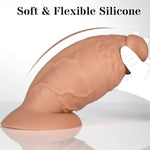 3.8 Inch Diameter Thick Anal Dildo, 7.5 Inch Realistic Huge Silicone Girth Dildo Anal Plug With Suction Cup & No Balls For Deeper Anal Stretcher, Massive Fat Dildos Gay Sex Toy For Advanced Player