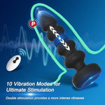 Thrusting Vibrating Prostate Massager Anal Butt Plug, Anal Male Adult Sex Toys For Men Women Couples, Remote Control Anal Dildo Vibrator, 10 Modes Anal Beads, Anal Training Sex Toy Game Play