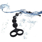 Anal Beads Silicone Butt Plugs Anal Trainer Plug Pull Ring Chain With 10 Beads G-Spot Prostate Massage Masturbation Sex Toys For Men Women And Couples
