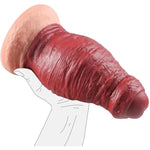 4.5'' Diameter Thick Realistic Foreskin Dildo, 10 Inch Large Silicone Massive Dildos Anal Dilator With Strong Suction Cup For Deeper Anal Play, Huge Thick Fantasy Dildos Sex Toys For Adults Women Men